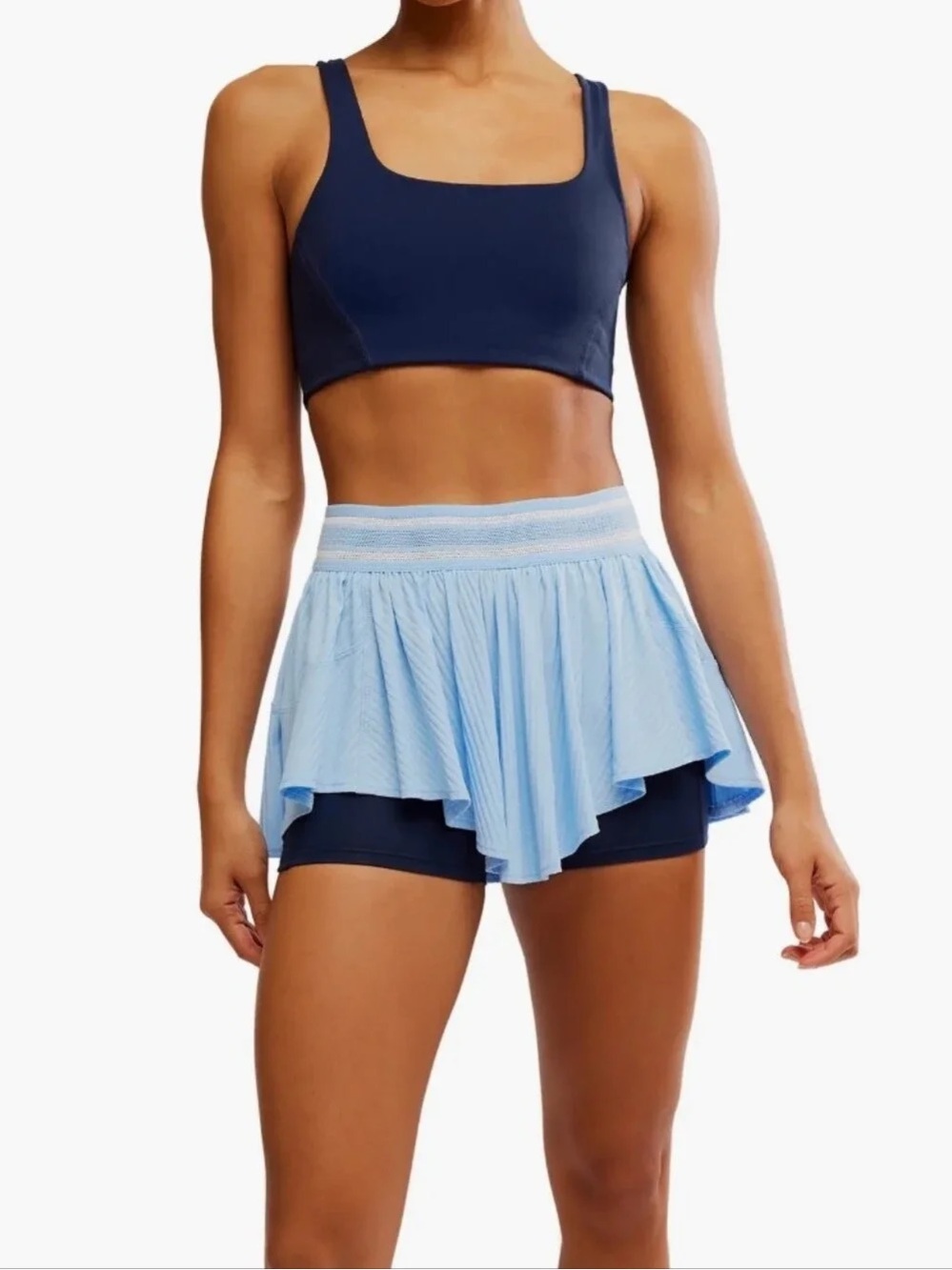 New NWT FP Movement Sultry Skort High Dive Light Blue - Picture 2 of 10